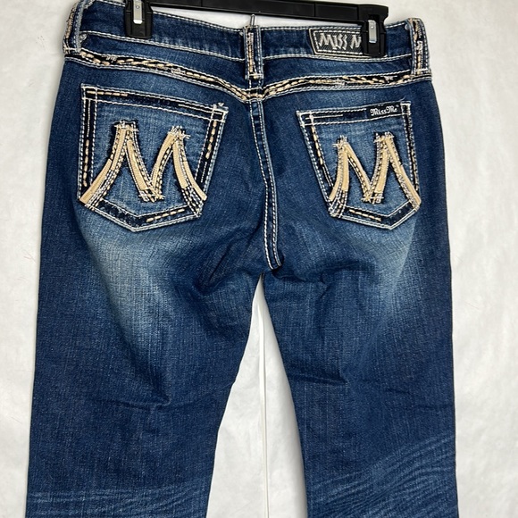 Miss Me Women’s Jeans THE M SERIES 28 Style X1022BL boot cut dark wash - Picture 4 of 9